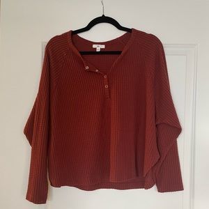 BP Nordstrom waffle knit Henley - Large